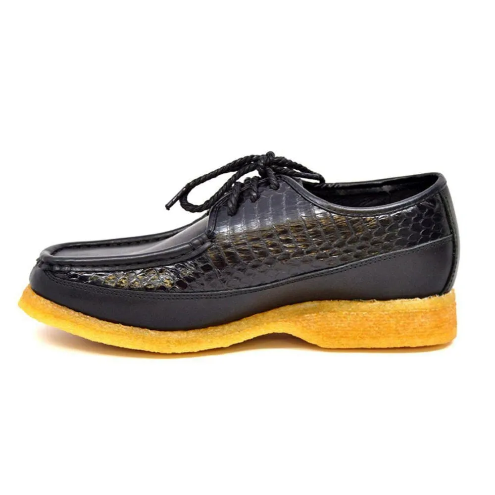 British Walkers Crown 2 Men's Leather and Snake Crepe Sole Shoes
