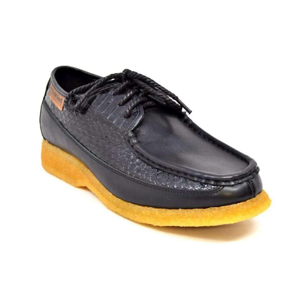 British Walkers Crown 2 Men's Leather and Snake Crepe Sole Shoes