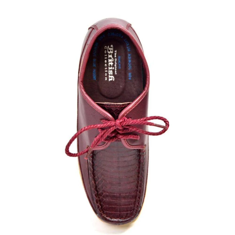 British Walkers Crown 2 Men's Leather and Snake Crepe Sole Shoes