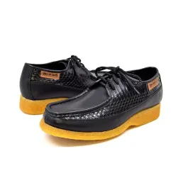British Walkers Crown 2 Men's Leather and Snake Crepe Sole Shoes