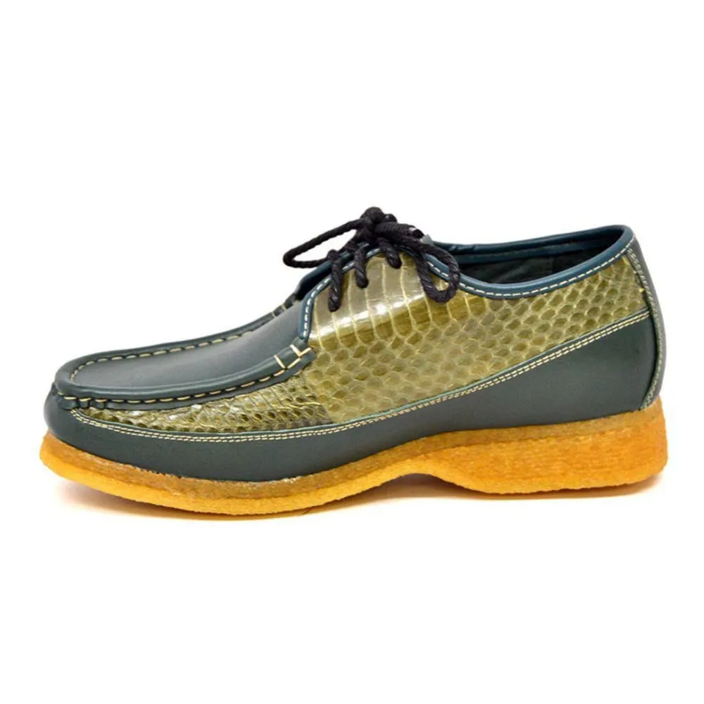 British Walkers Crown 2 Men's Leather and Snake Crepe Sole Shoes
