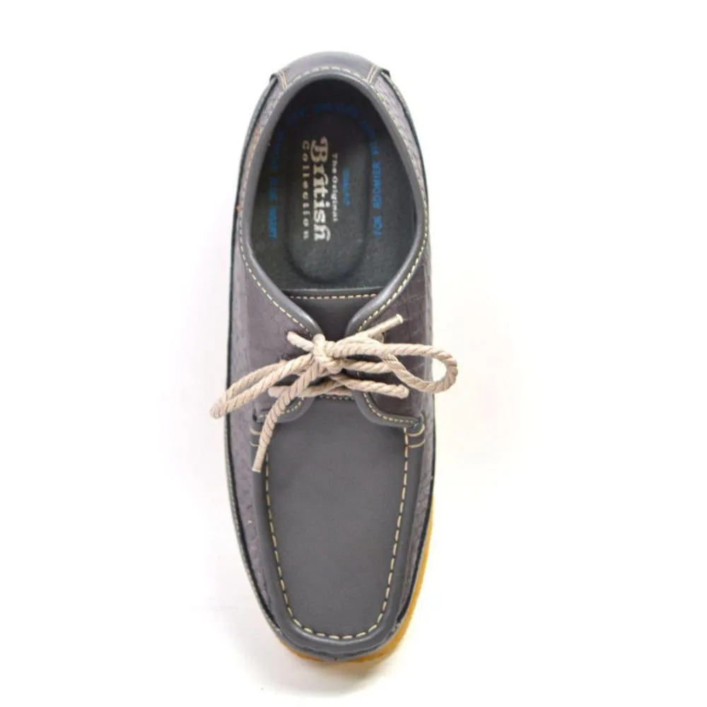 British Walkers Crown 2 Men's Leather and Snake Crepe Sole Shoes