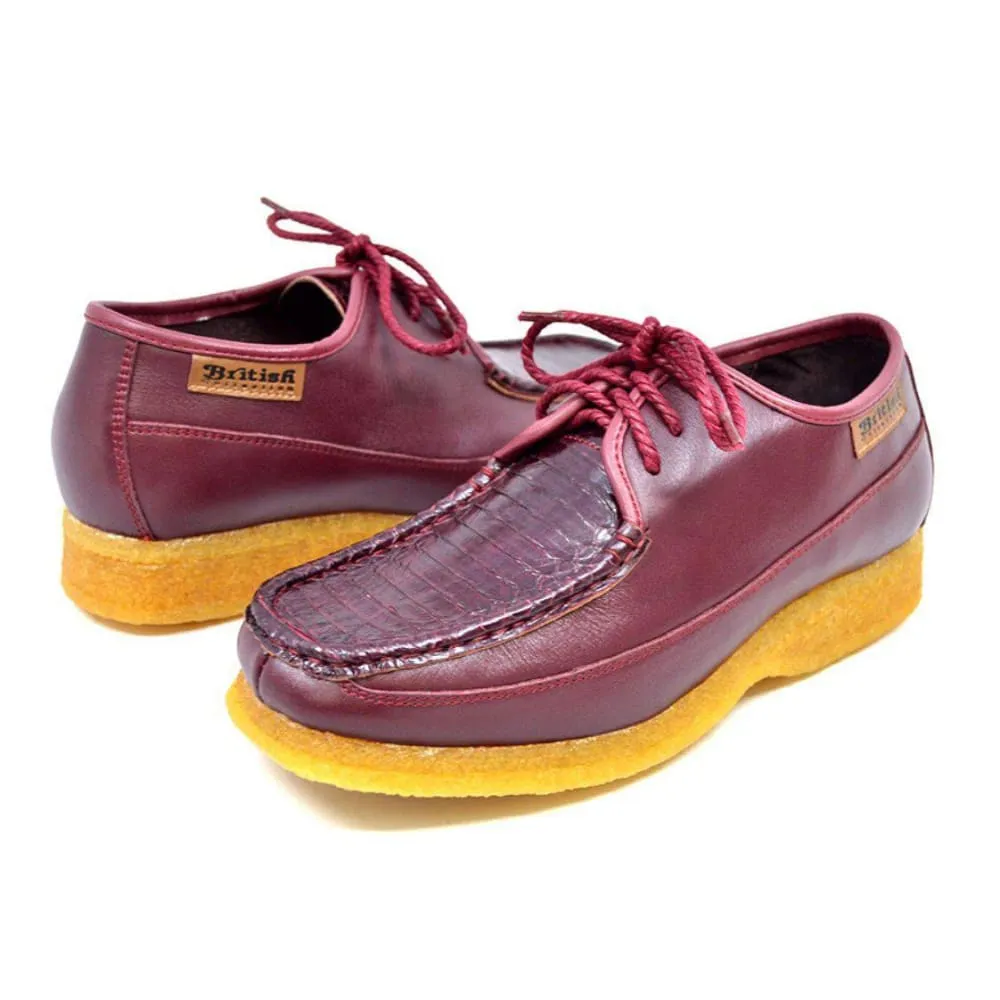 British Walkers Crown 2 Men's Leather and Snake Crepe Sole Shoes