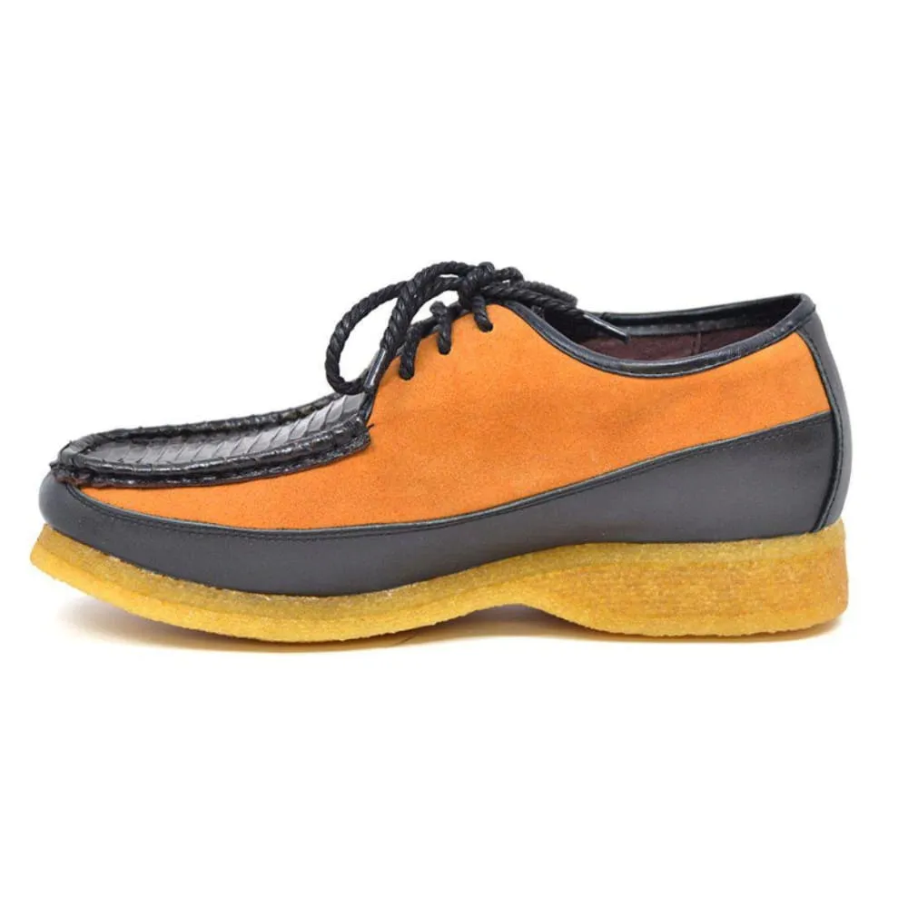 British Walkers Crown 2 Men's Leather and Snake Crepe Sole Shoes