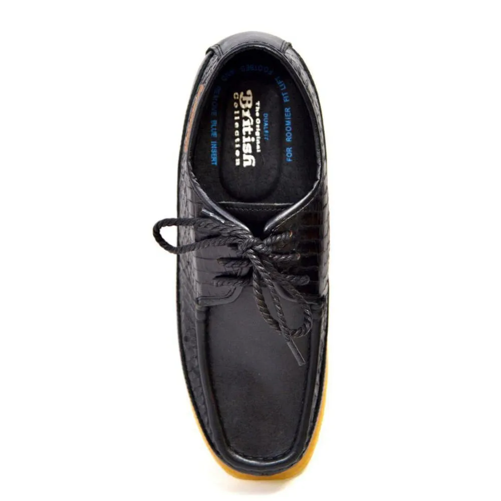 British Walkers Crown 2 Men's Leather and Snake Crepe Sole Shoes