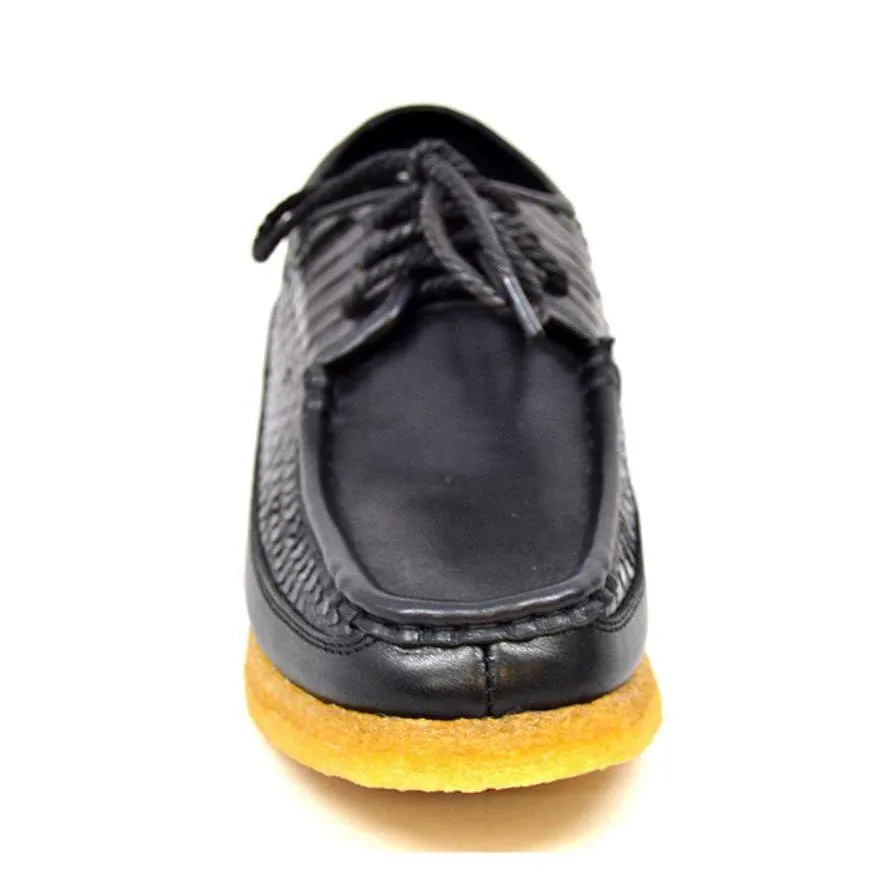 British Walkers Crown 2 Men's Leather and Snake Crepe Sole Shoes