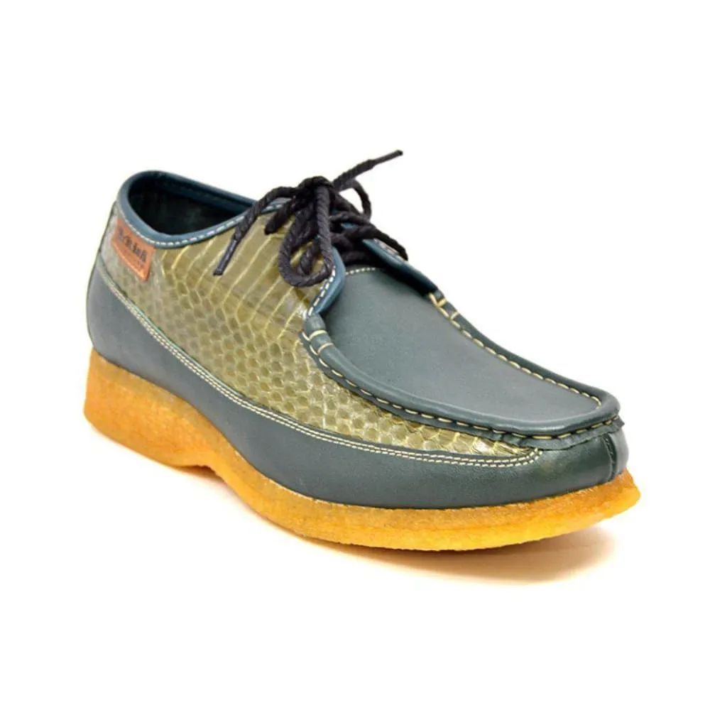 British Walkers Crown 2 Men's Leather and Snake Crepe Sole Shoes