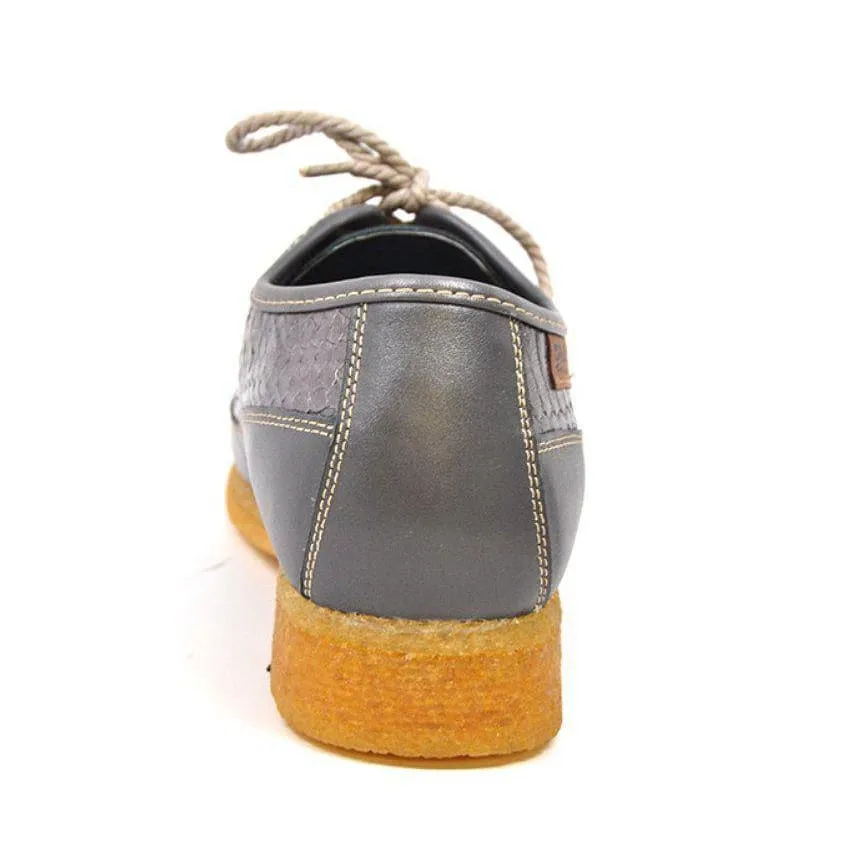 British Walkers Crown 2 Men's Leather and Snake Crepe Sole Shoes