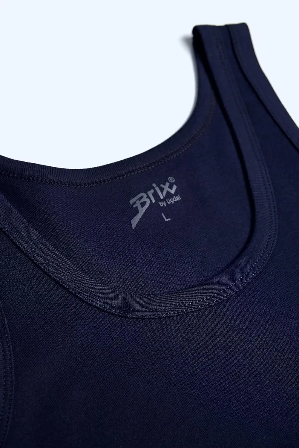Brix Men's Tank Top Undershirts - 100% Cotton Multipack Tagless Shirts.