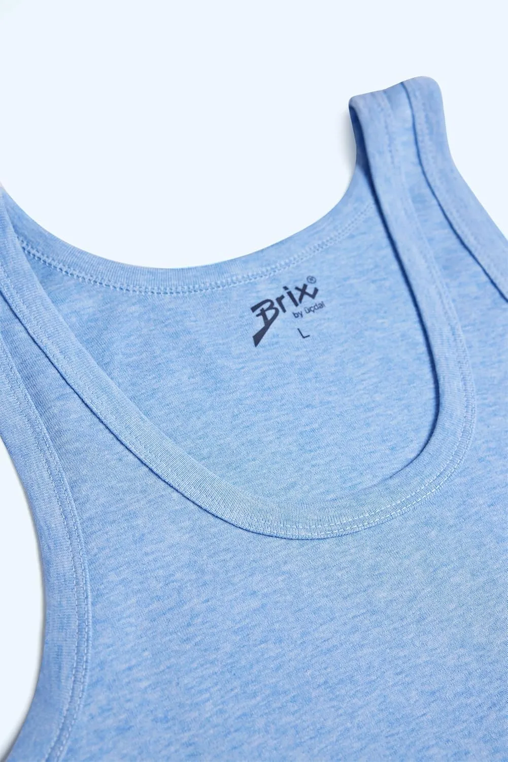 Brix Men's Tank Top Undershirts - 100% Cotton Multipack Tagless Shirts.