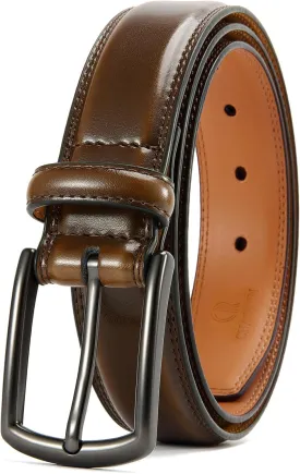 CHAOREN Mens Belts Leather for Gift Men - 1.25" Mens Dress Belts Casual for Jeans Shoes
