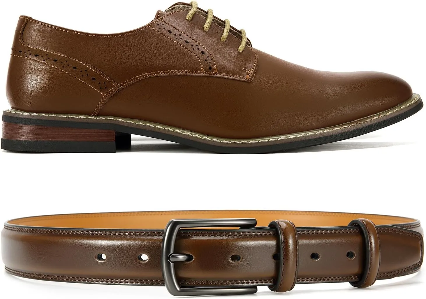 CHAOREN Mens Belts Leather for Gift Men - 1.25" Mens Dress Belts Casual for Jeans Shoes
