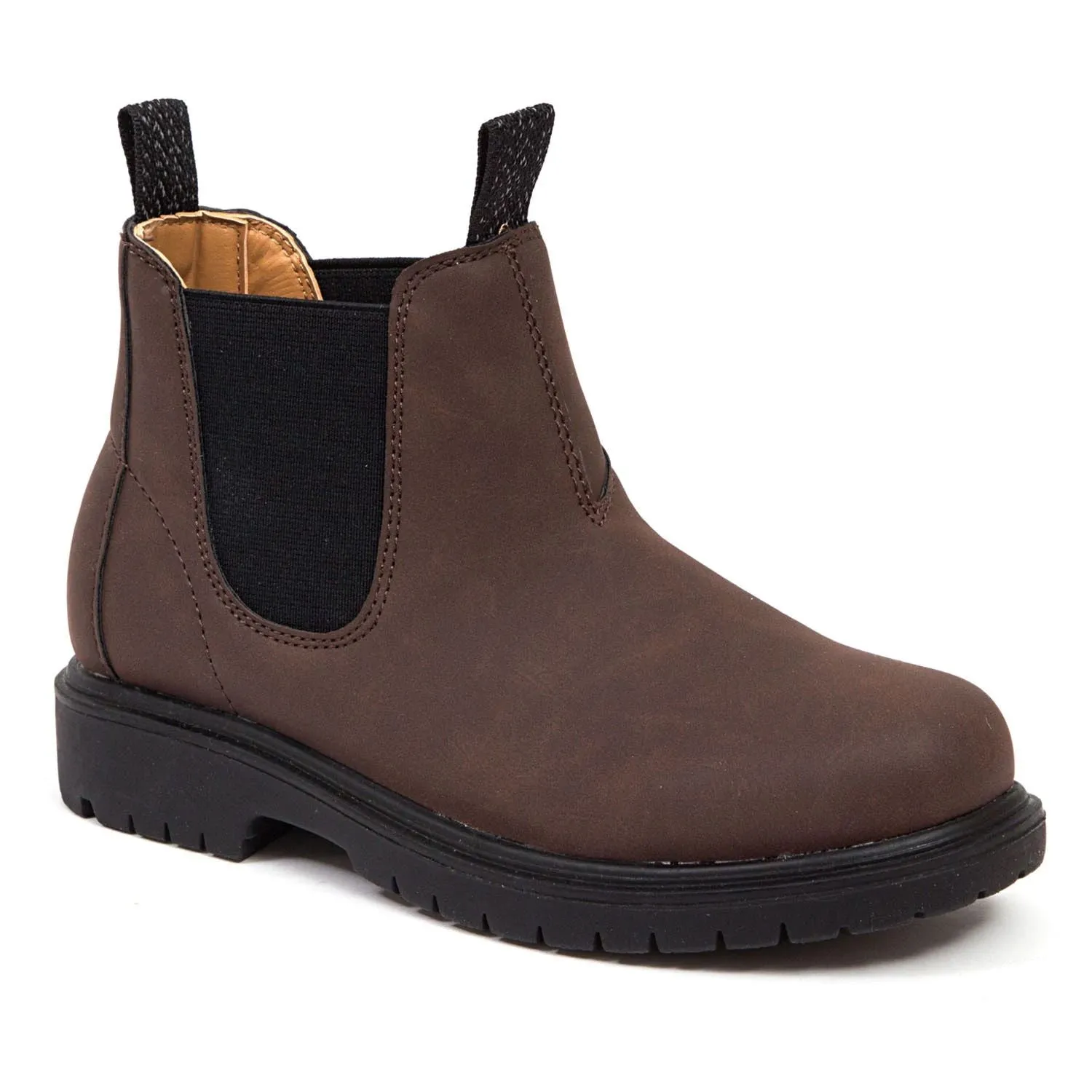 Deer Stags Brock Jr. Boys' Chelsea Boots Deer Stags, dark brown