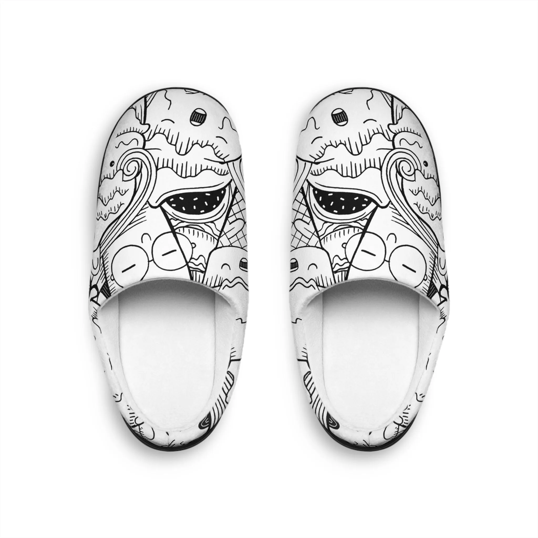 Doodle Icecream - Inovax Women's Indoor Slippers