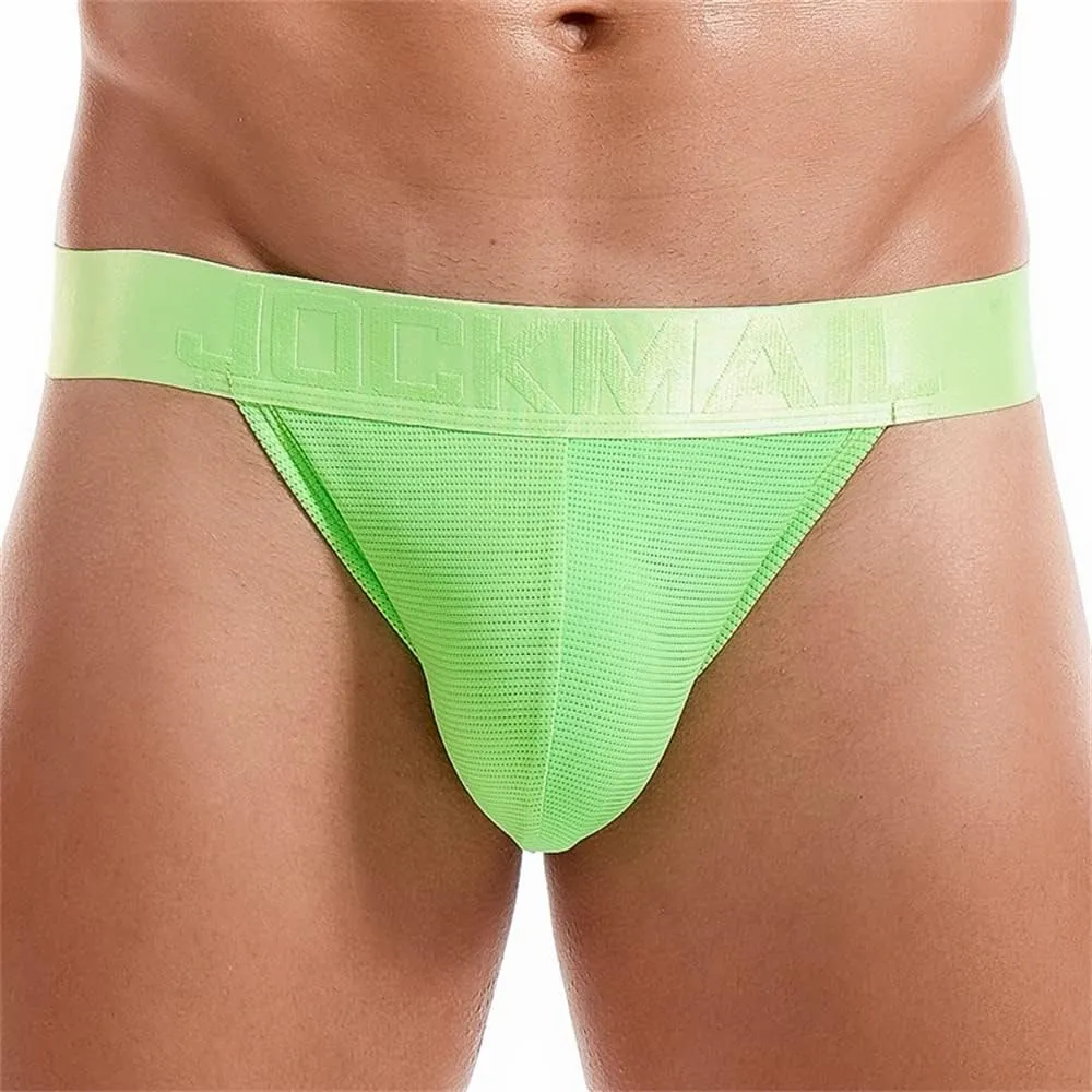 JOCKMAIL Mens Jockstrap Underwear Jock Straps Male Athletic Supporters for Men