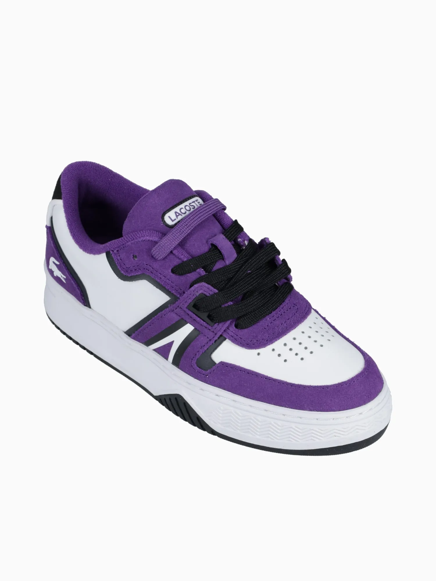 L 001 223 Wht Dkpurp leather