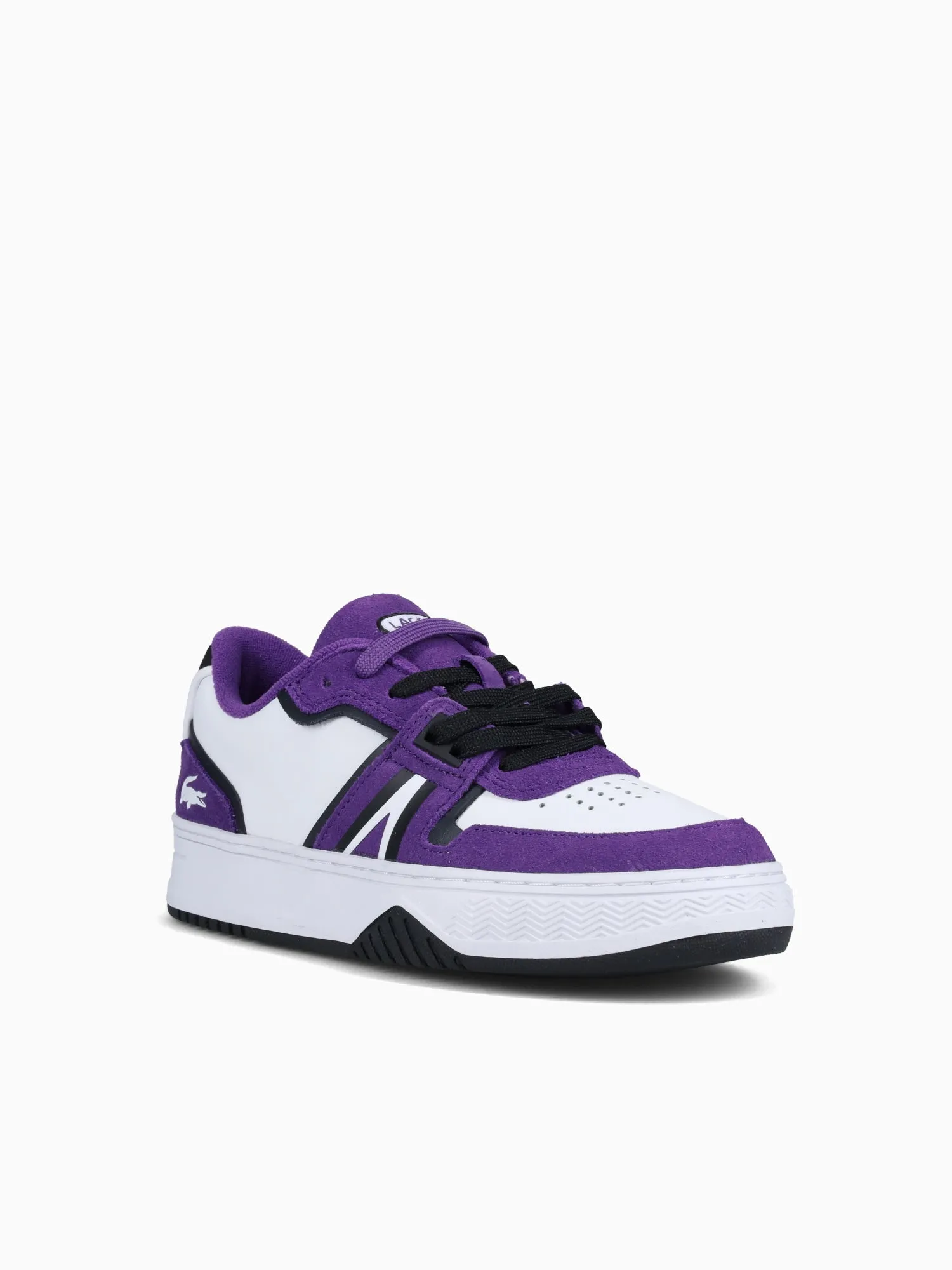 L 001 223 Wht Dkpurp leather