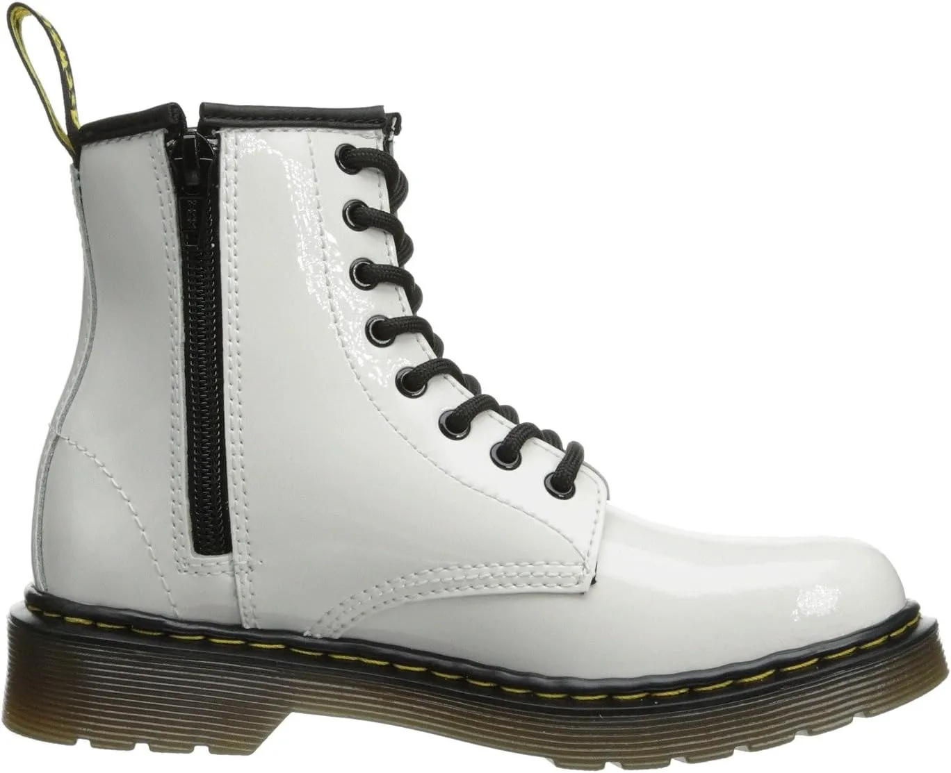 Lace-up boots 1460 Junior Delaney Lace Up Fashion Boot Dr. Martens White Patent Lamp