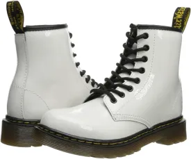 Lace-up boots 1460 Junior Delaney Lace Up Fashion Boot Dr. Martens White Patent Lamp