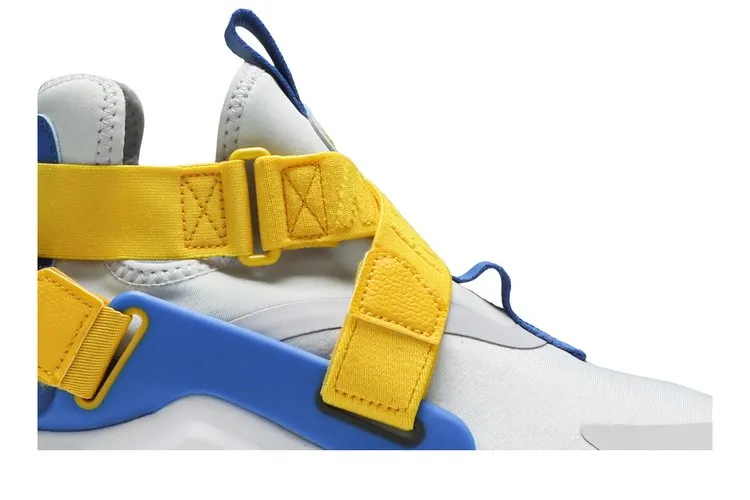 Nike Air Huarache City Low GS 'Platinum Blue Amarillo', white