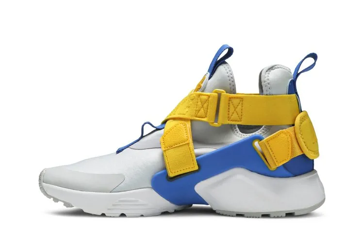 Nike Air Huarache City Low GS 'Platinum Blue Amarillo', white