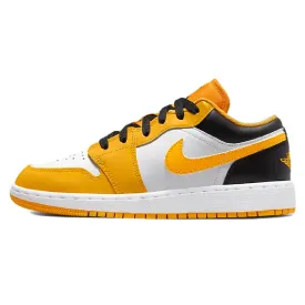 Nike Air Jordan 1 Low Children's Sneakers, White-Yellow
