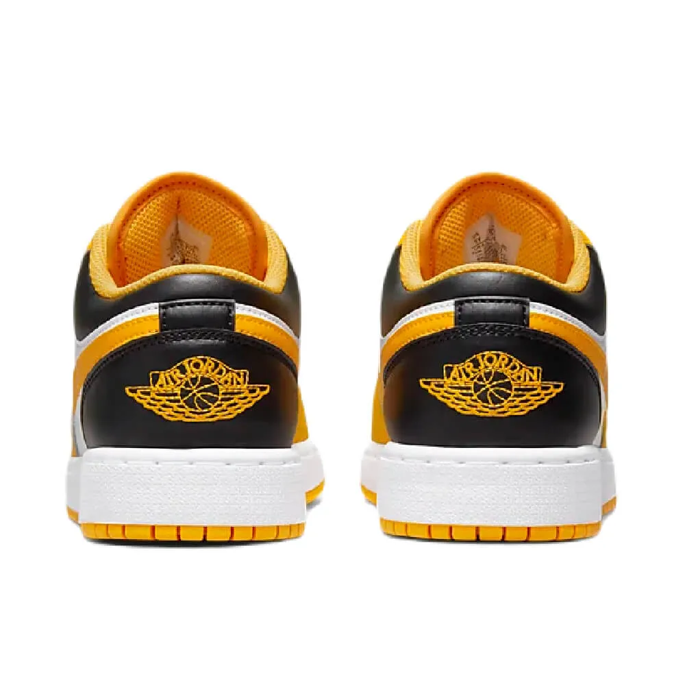 Nike Air Jordan 1 Low Children's Sneakers, White-Yellow