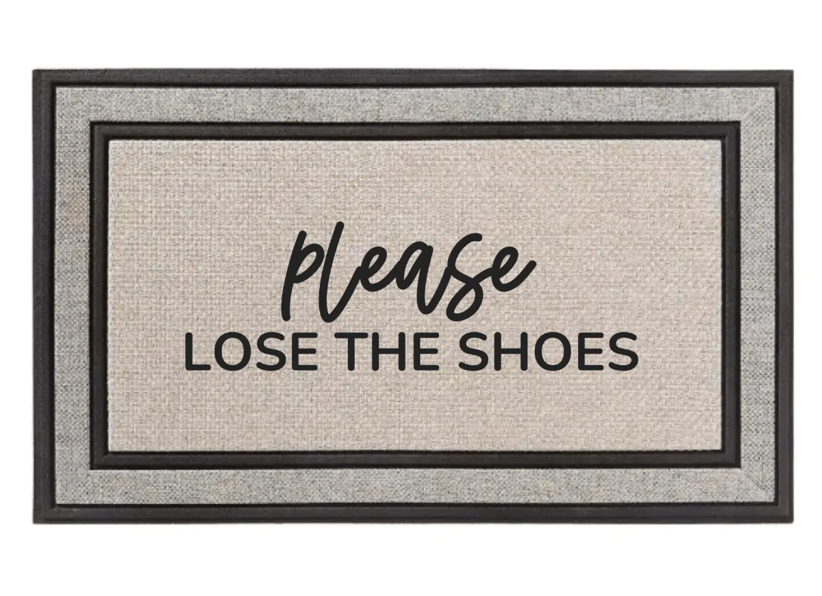 Please Lose the Shoes Low Profile Doormat