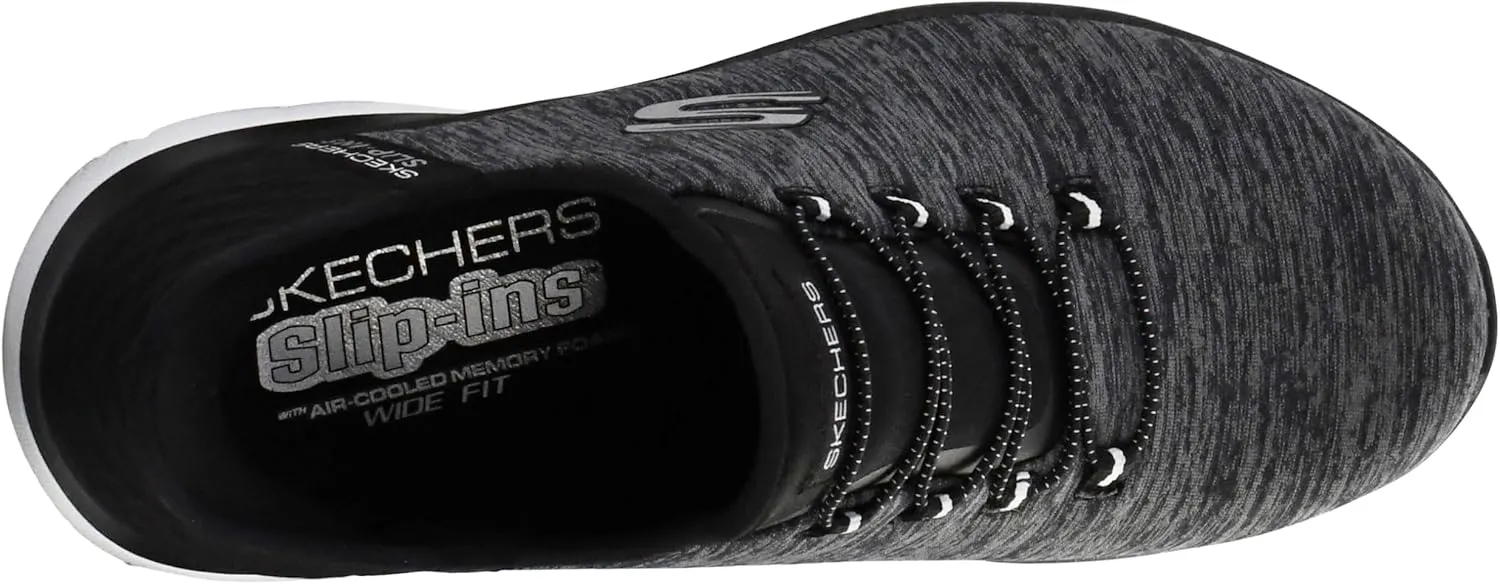 Skechers Women's Summits Hands-Free Slip-Ins ?C Memory Foam Insole, Heel Pillow, Vegan Materials Sneakers