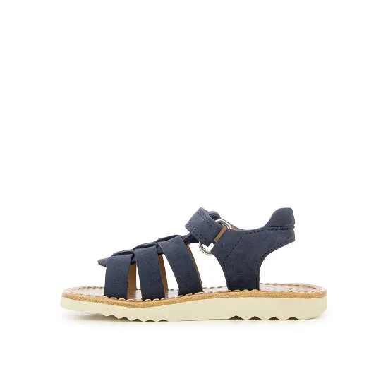 Waff New Boy Nubuck Nappa Marine Sandals